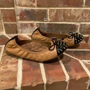 Aldo Leather Studded Flat